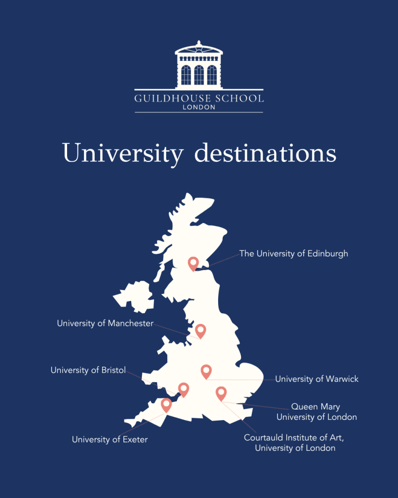 Map of 2025 UFP University Destinations